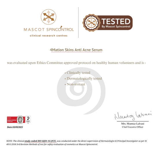 Anti Acne Serum (30 ml) | Willow Bark, Magnolia Bark, Succinic Acid