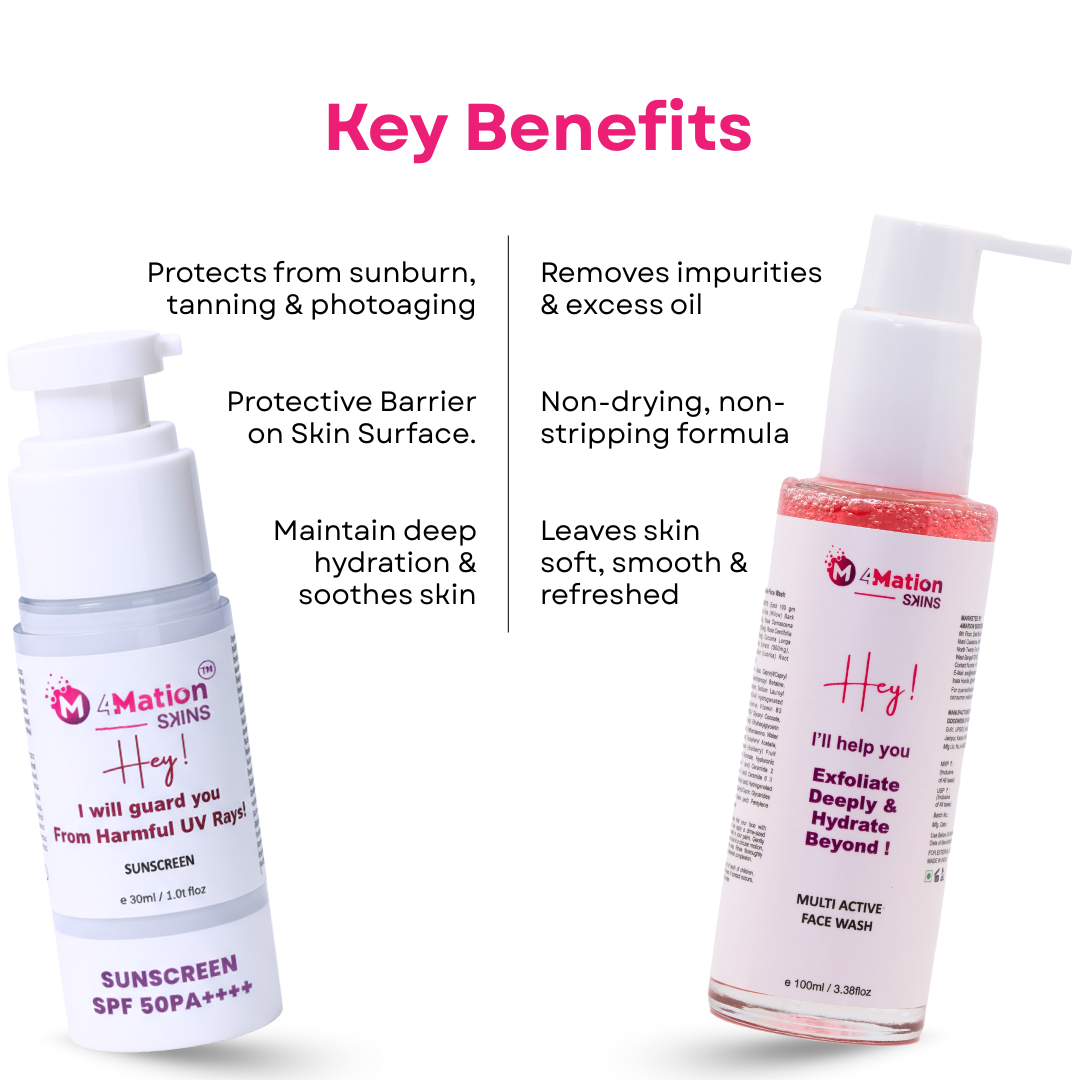 Multi Active Facewash & Sunscreen | Combo