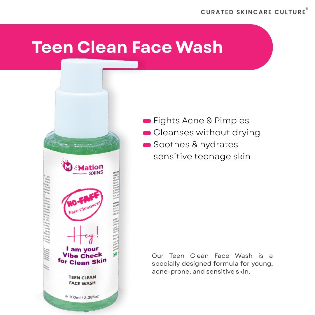 Teen Face Wash for Pimples & Oily Skin | Neem Acne Cleanser
