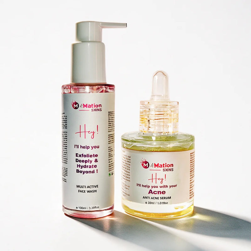 Acne Care Routine Kit | Face Wash + Anti-Acne Serum