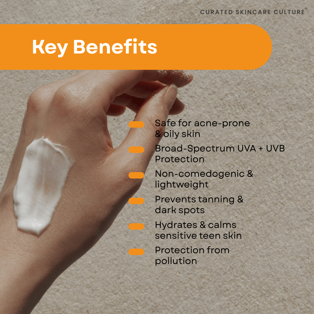 Teen Sunscreen for Oily Skin | SPF 50 PA++++