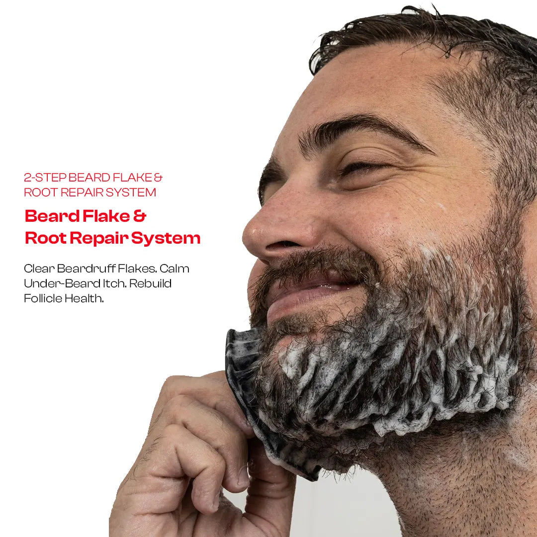 Beard Flake & Growth  Duo | Beard Wash + Flake Control Serum | Men's Gift Set