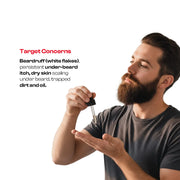 Beard Flake & Growth  Duo | Beard Wash + Flake Control Serum | Men's Gift Set