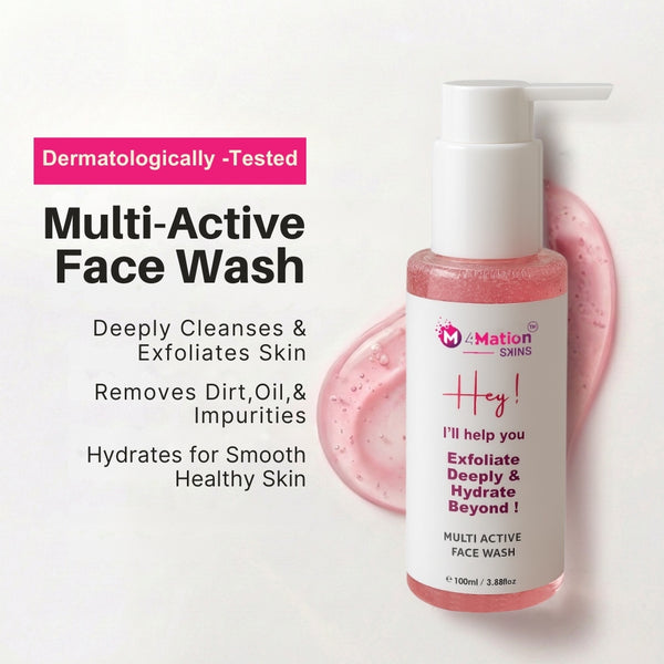 Hydrating Face Wash for Glowing Skin | Rose, Ceramides & Hyaluronic Acid