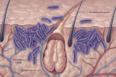 Acne-Causing Bacteria