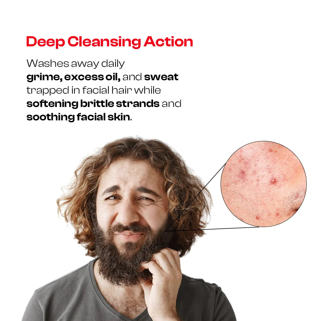 Hydrating Beard Cleanser for Men with Tea Tree Extracts